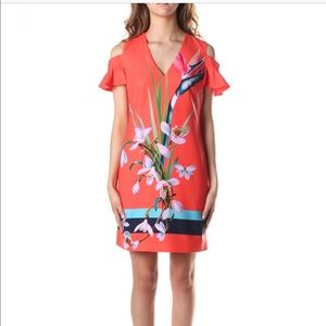 NWT Ted Baker Tropical Oasis Cut Out Tunic Dress